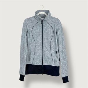 Lululemon | 10 | Nice Asana Jacket | Grey / Herringbone | Athleisure | Sporty